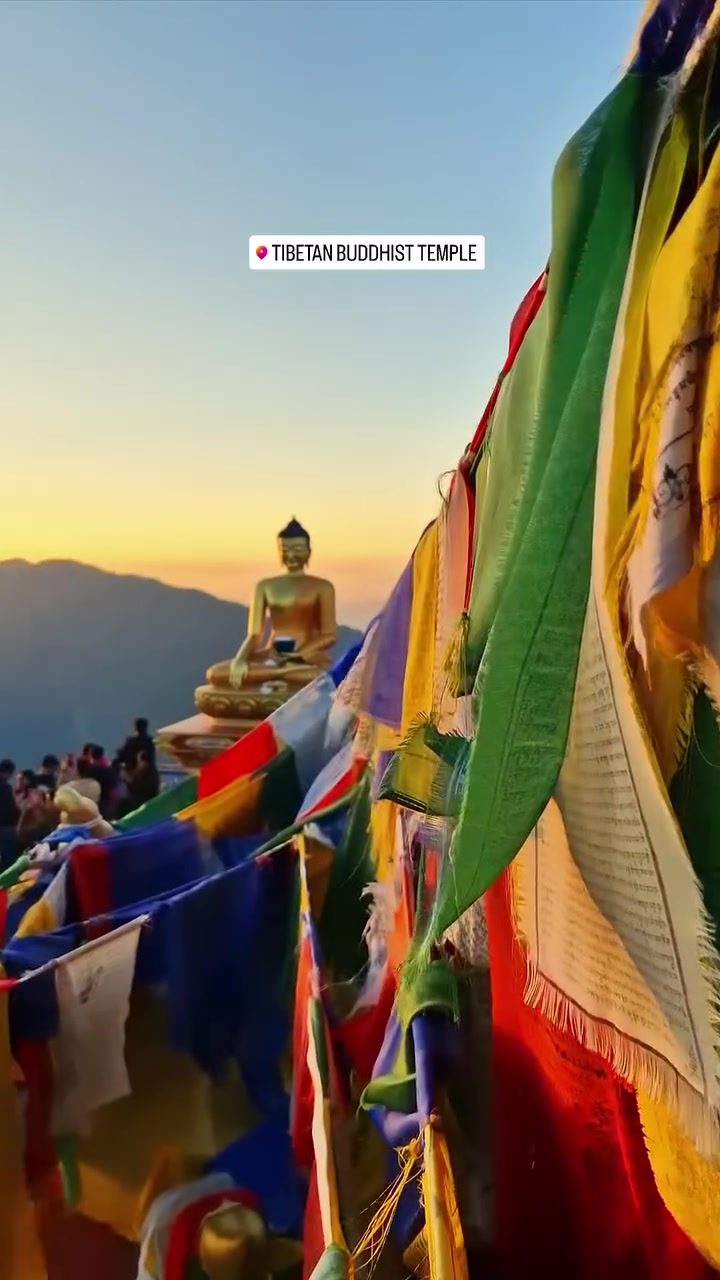 Experience the Beauty of Tibetan Buddhist Temple Sunset in Mussoorie