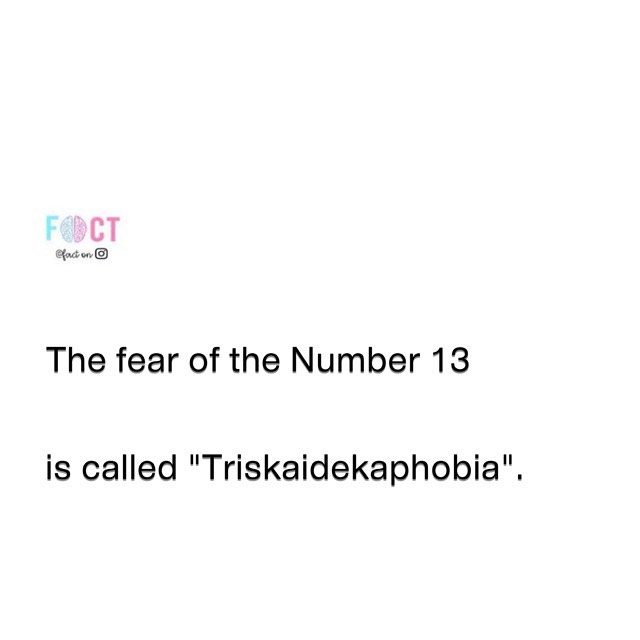 Learn About Triskaidekaphobia: The Fear of the Number 13