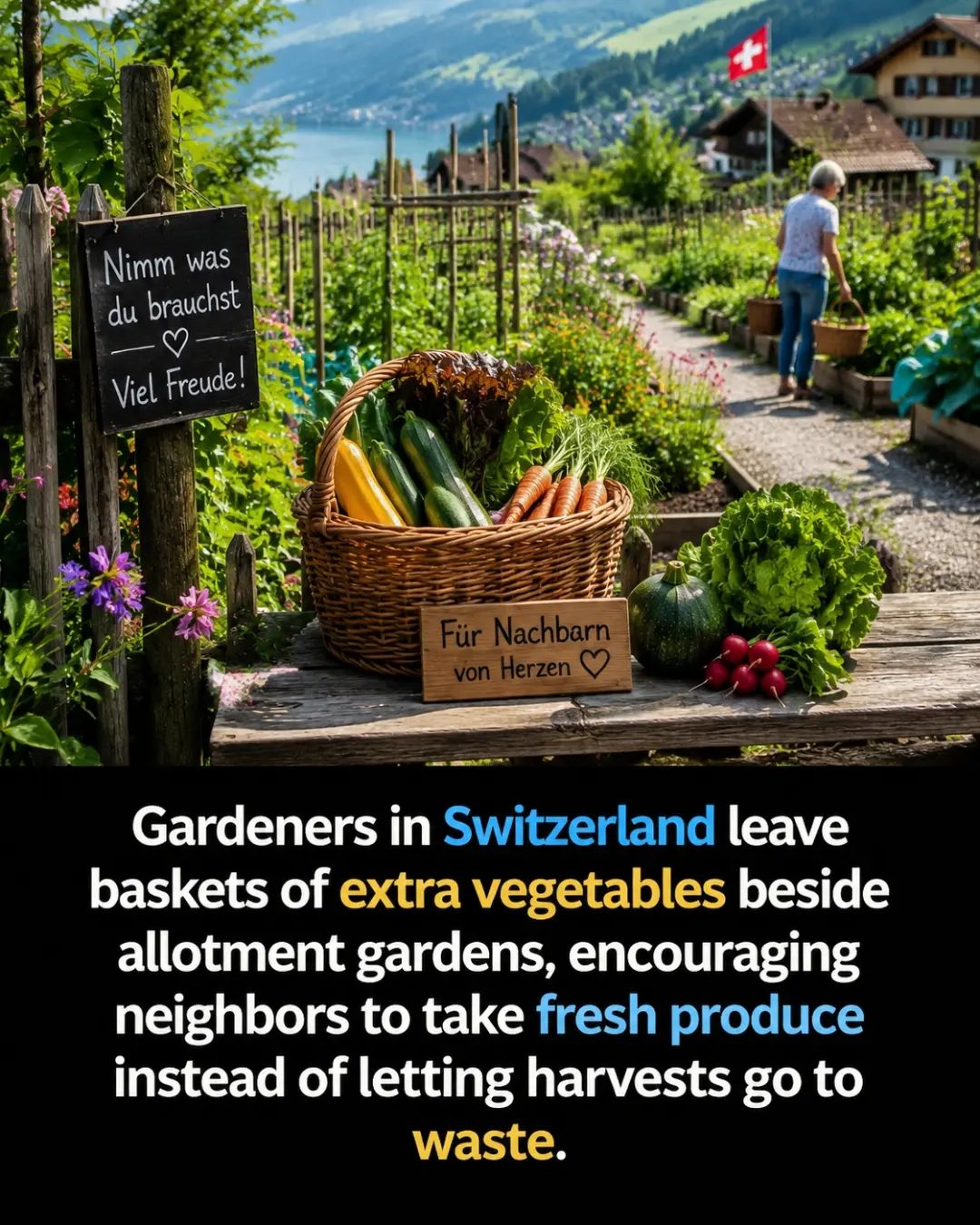 Community Gardens in Switzerland Share Extra Harvest with Neighbors