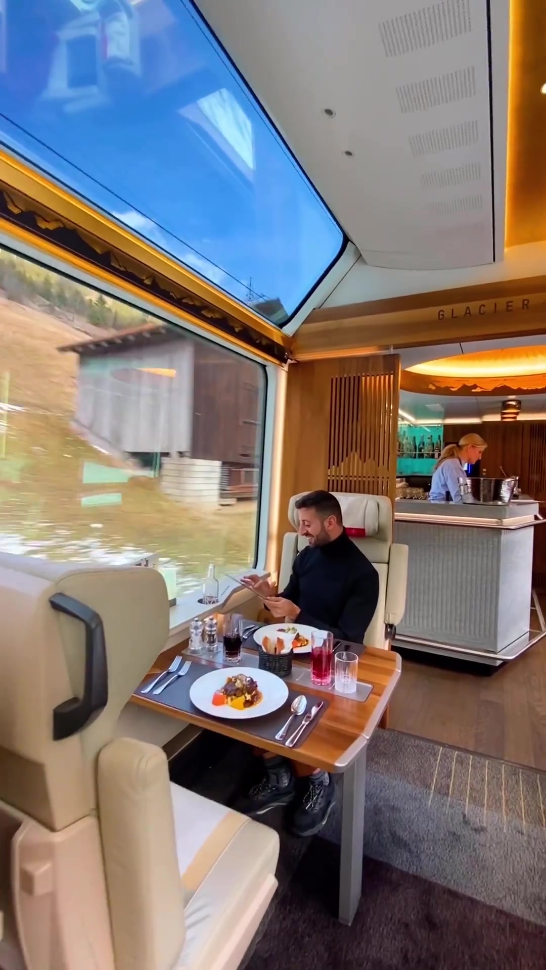 Glacier Express Luxury Train Dining Experience