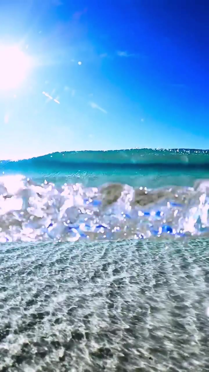 Underwater Ocean Waves: Dynamic Beach Views