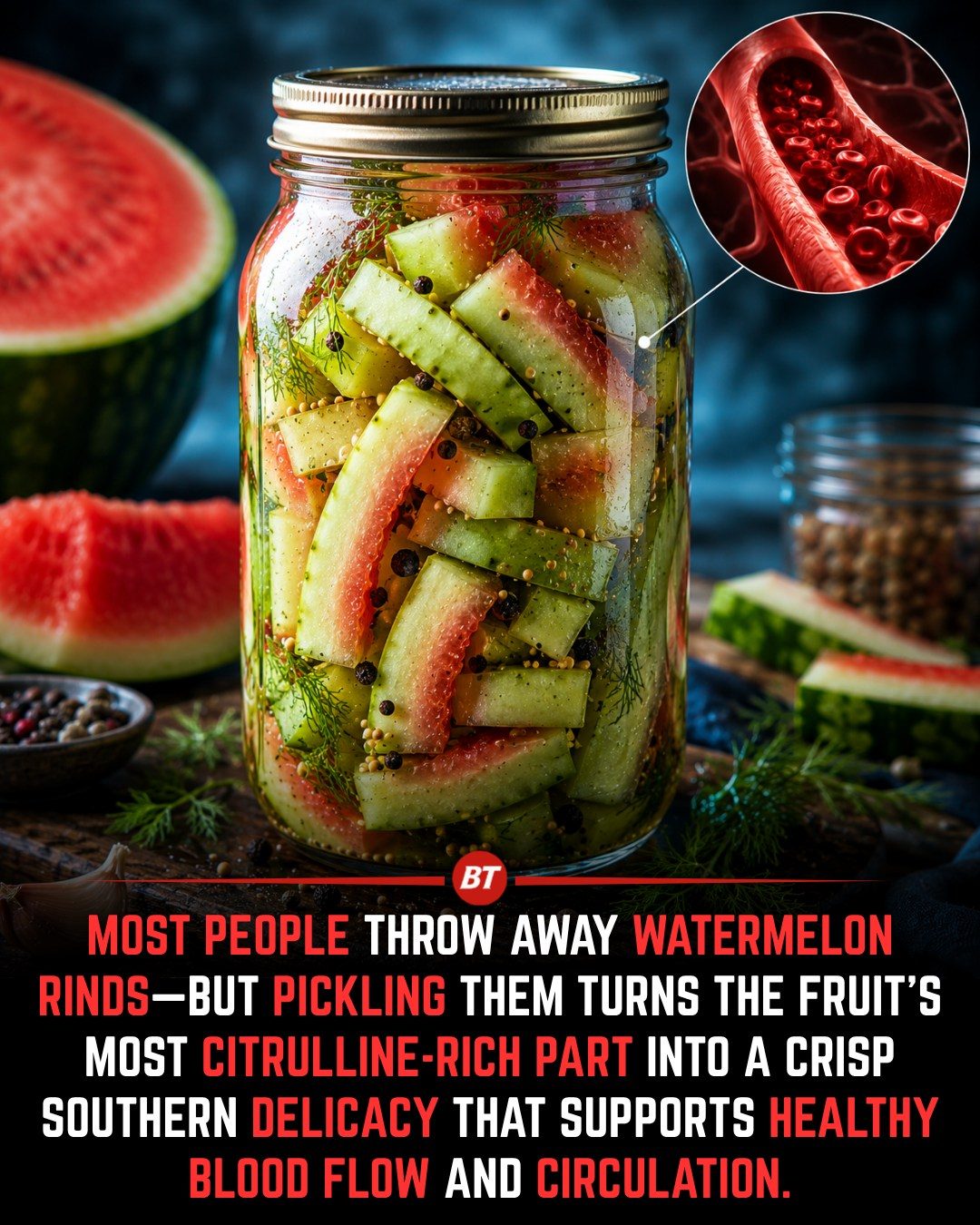 Transforming Watermelon Rinds into Healthy Pickled Delights
