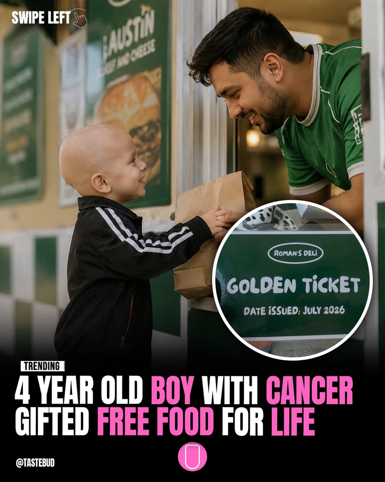 Roman's Deli Gives Free Food for Life to Boy with Cancer