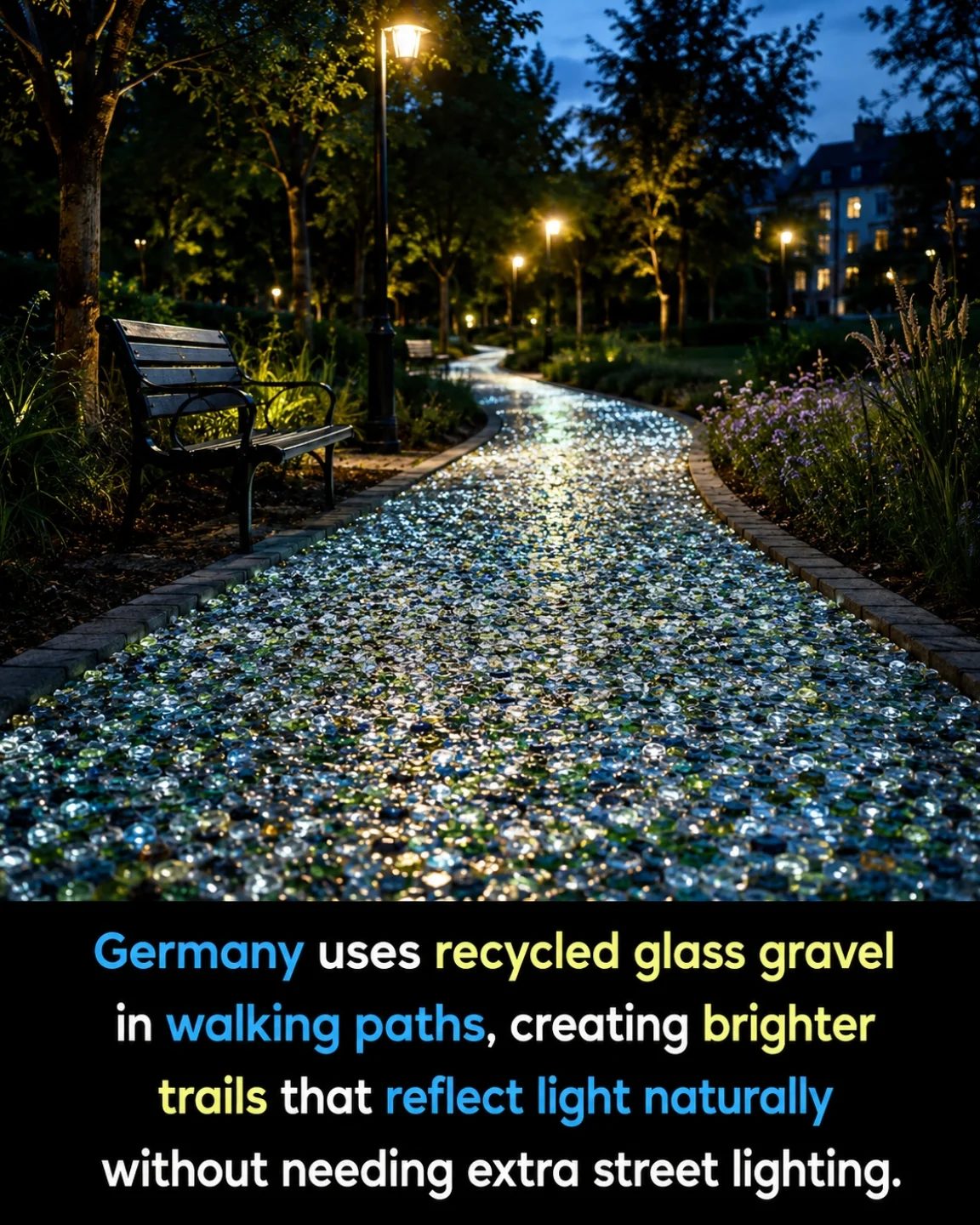Brighter Paths: How Germany's Recycled Glass Gravel Lights Up Trails