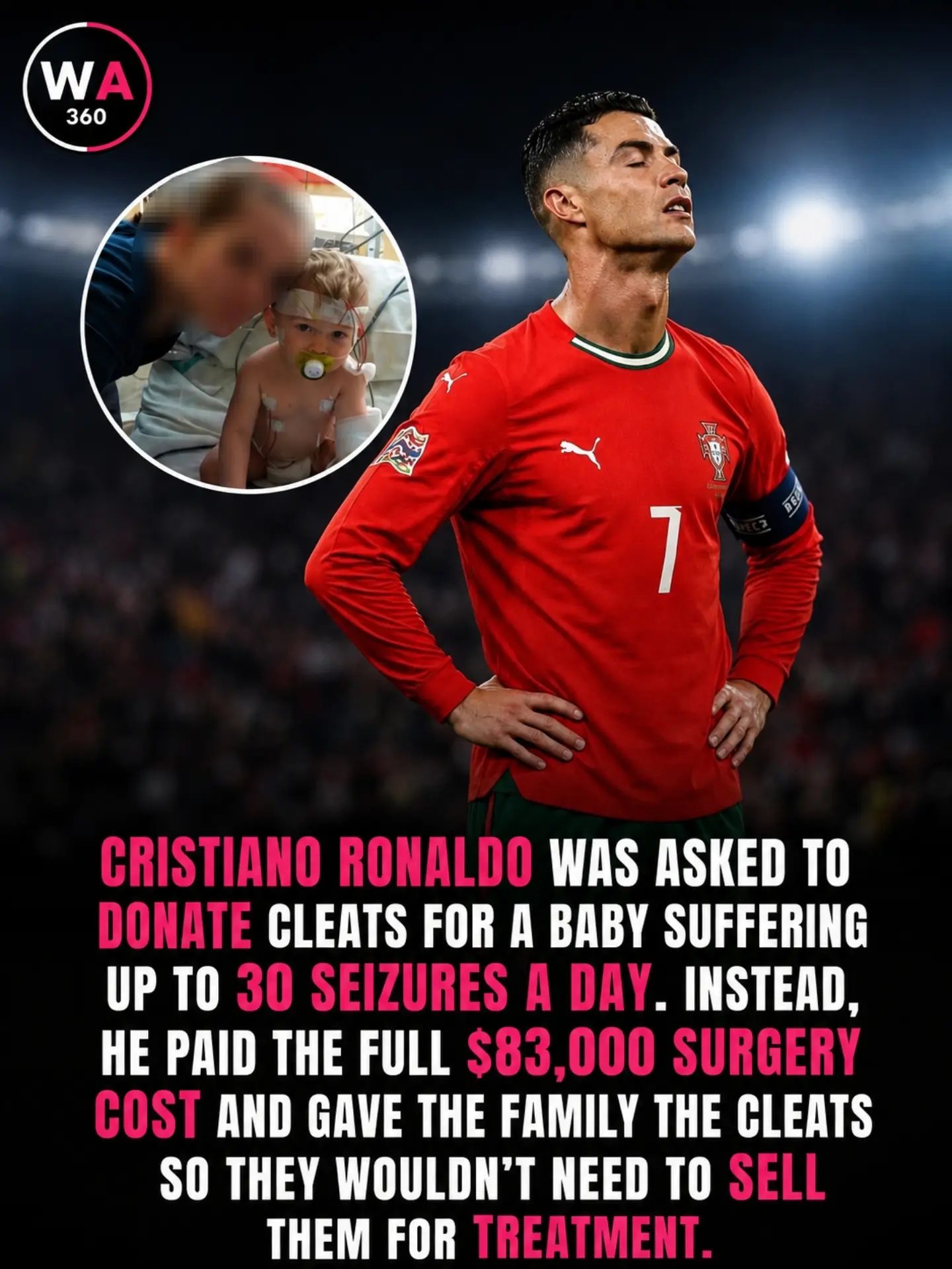 Cristiano Ronaldo Pays $83,000 for Child's Surgery