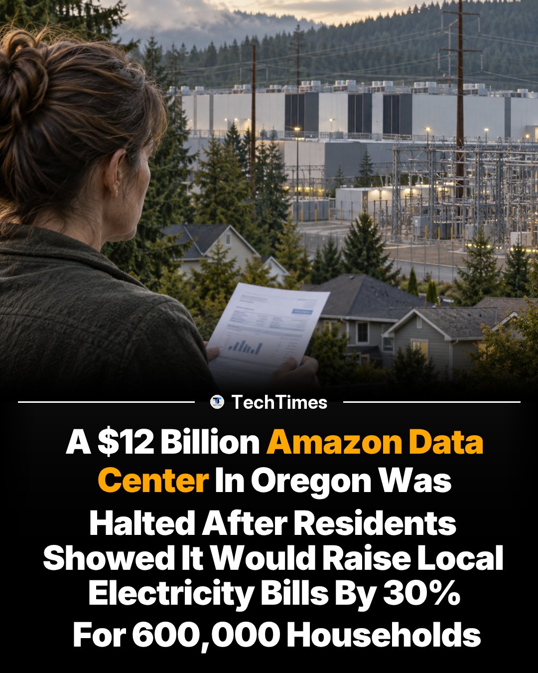 Amazon Data Center Halted in Oregon Over Bill Concerns