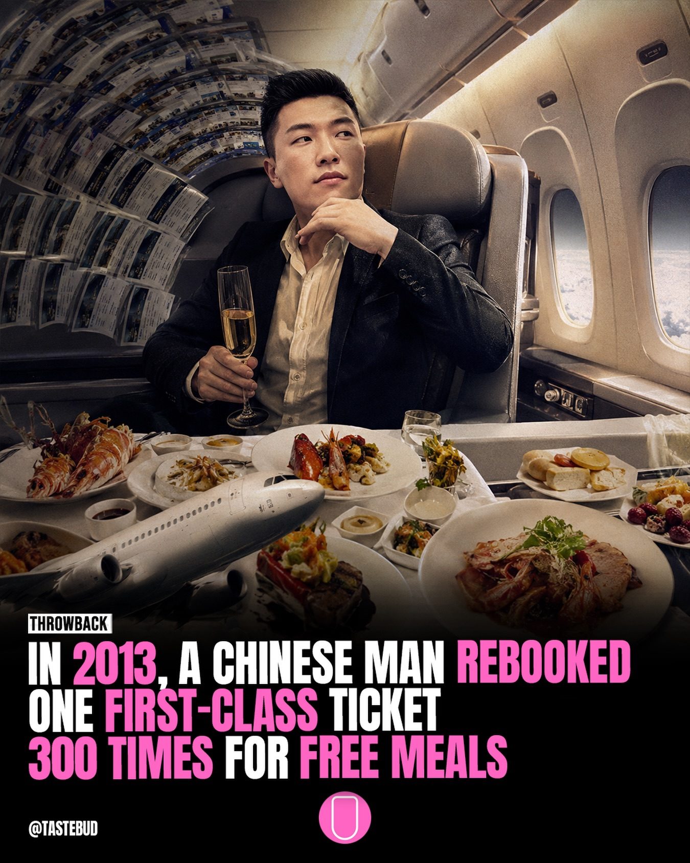 First Class Meal Loophole: Chinese Man's 300 Free Meals