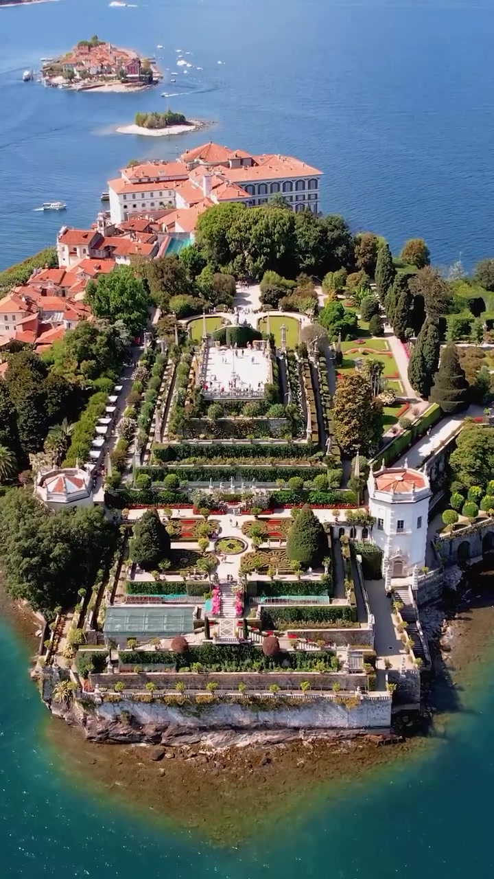Isola Bella's Island Garden Aerial View