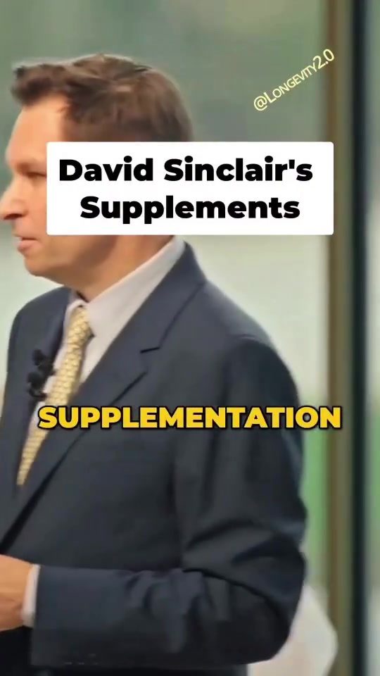 David Sinclair’s Daily Supplements for Healthy Aging