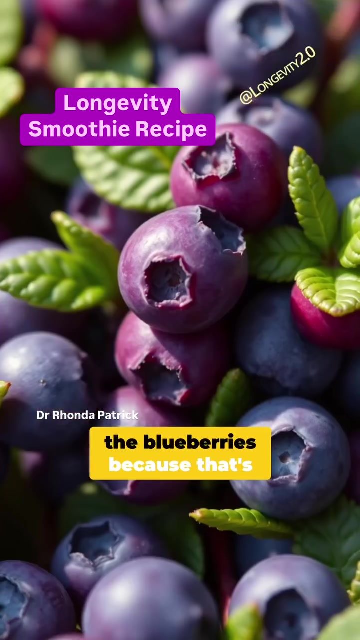 Dr. Rhonda Patrick's Antioxidant-Packed Blueberry Smoothie