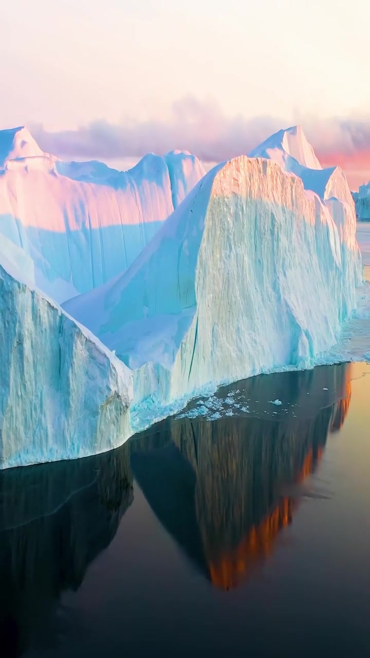 Greenland's Glacier Landscape: Aerial Views