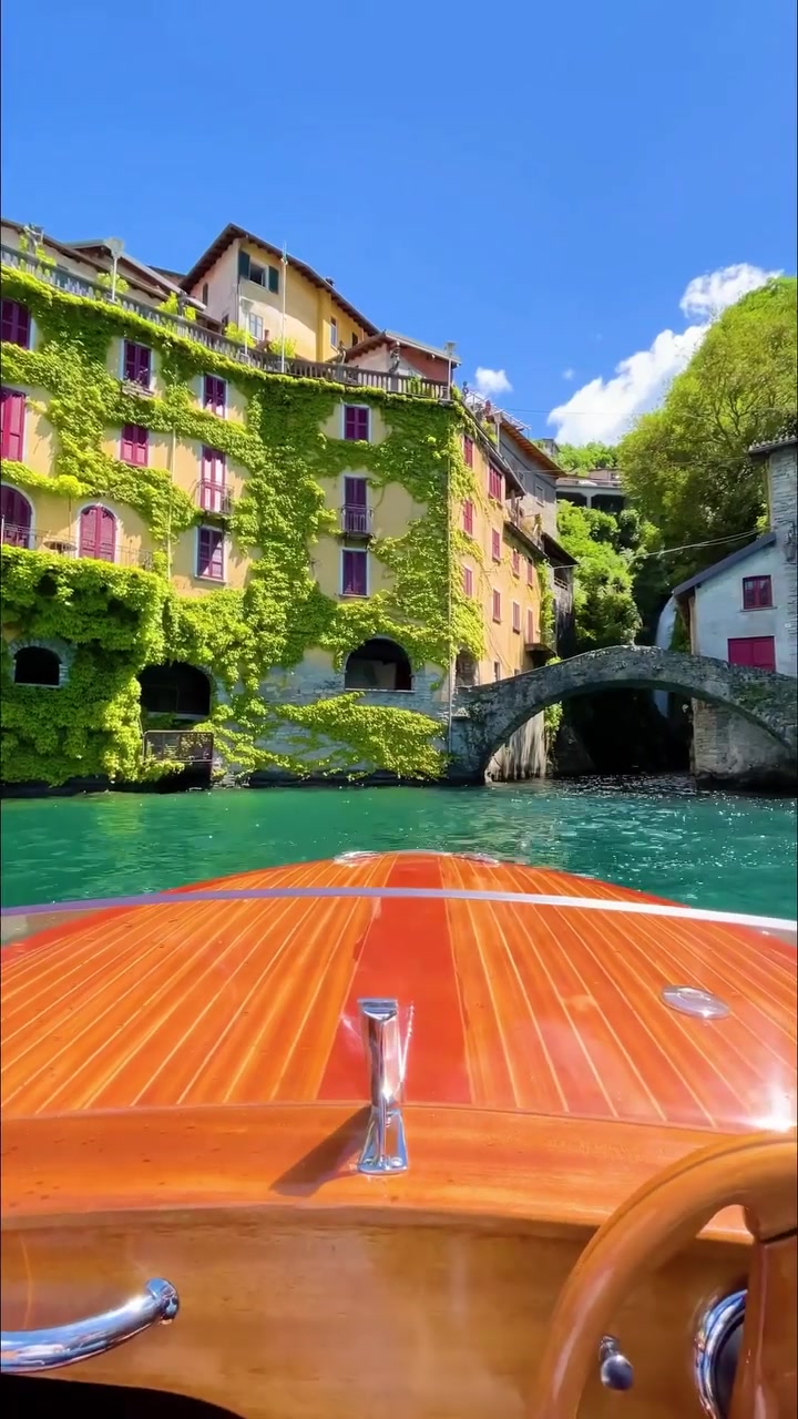 Lakeside Town Boat Ride: First-Person Perspective