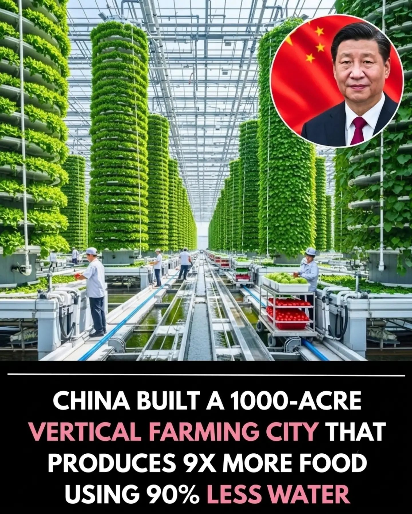 China's 1000-Acre Vertical Farm City: High-Tech Agriculture Innovation