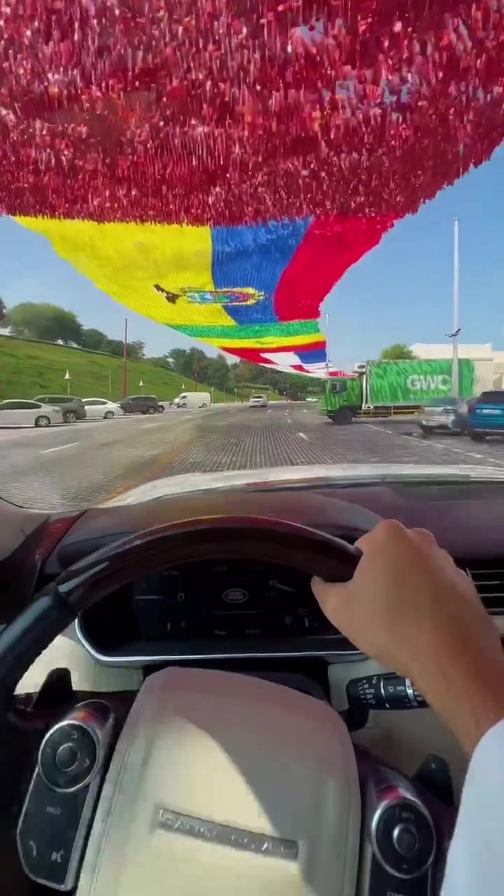 Land Rover Driving Under Flags: Highway Experience