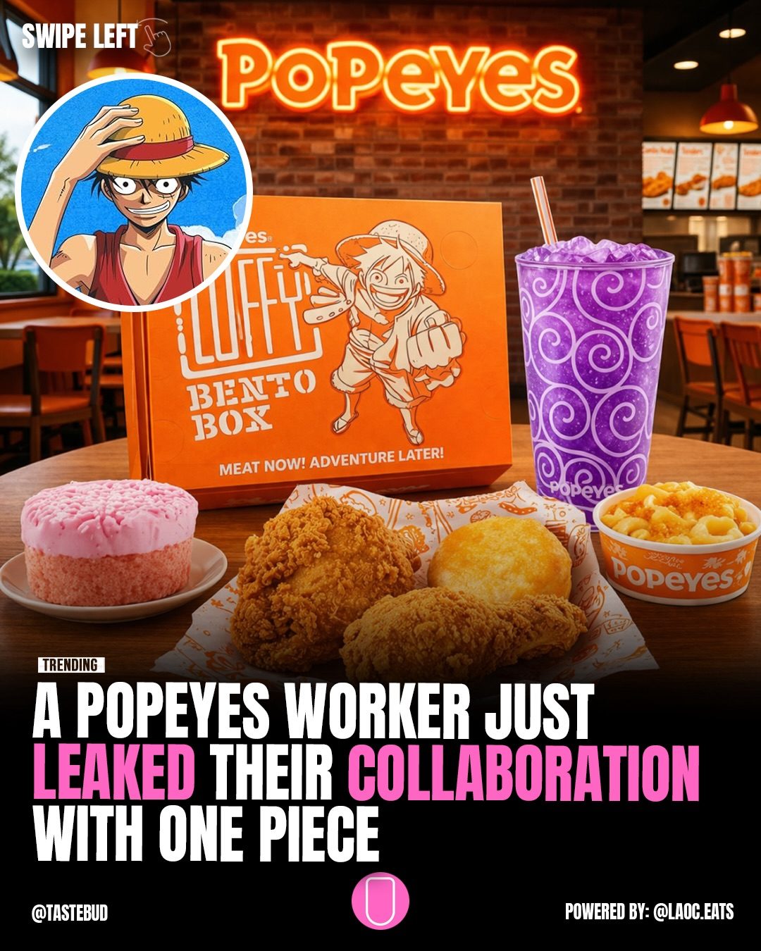 Popeyes and One Piece Collaboration: Exclusive Luffy Bento Box