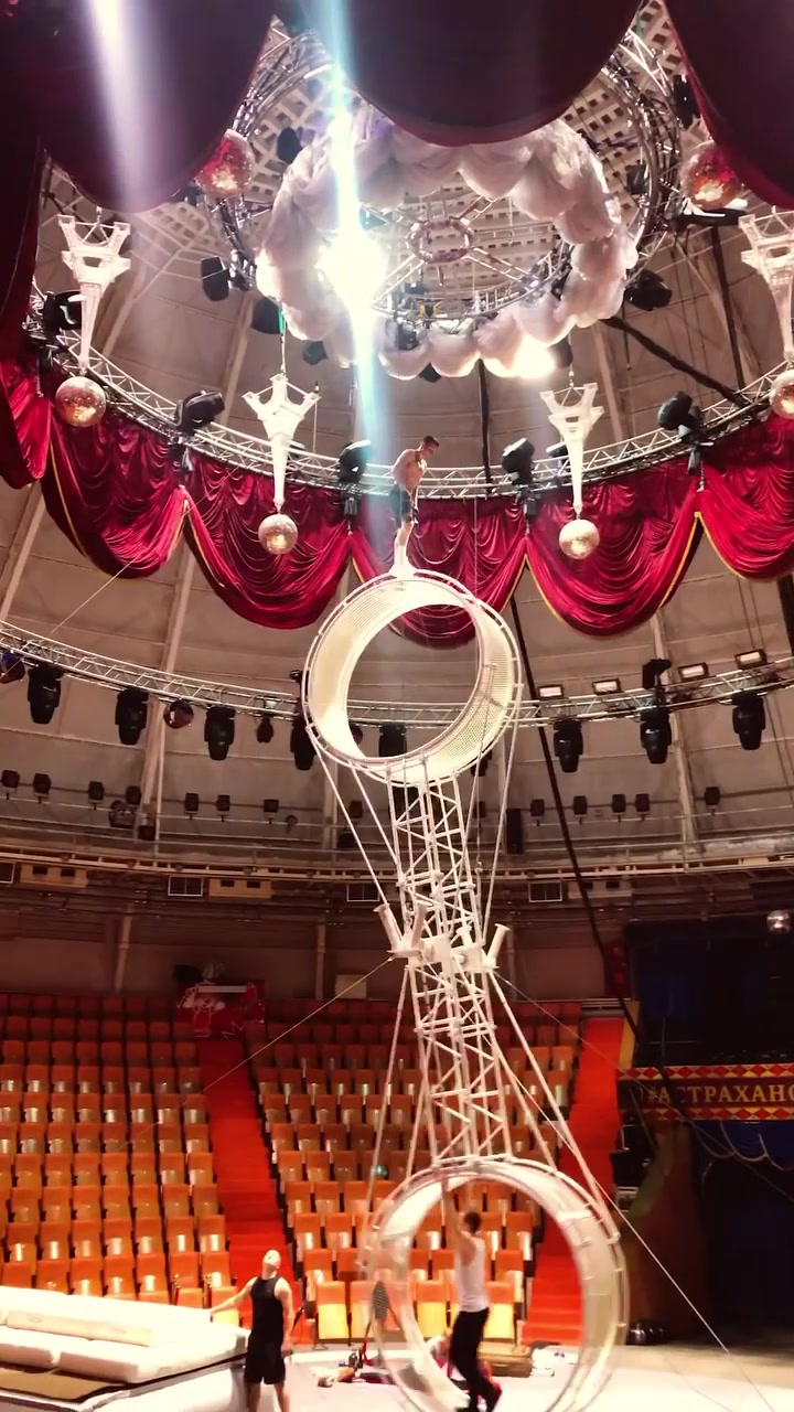 Circus Hoop Performance: Acrobatics in Action