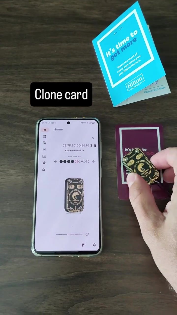 Cloning Hilton Key Cards: Chameleon Ultra Success