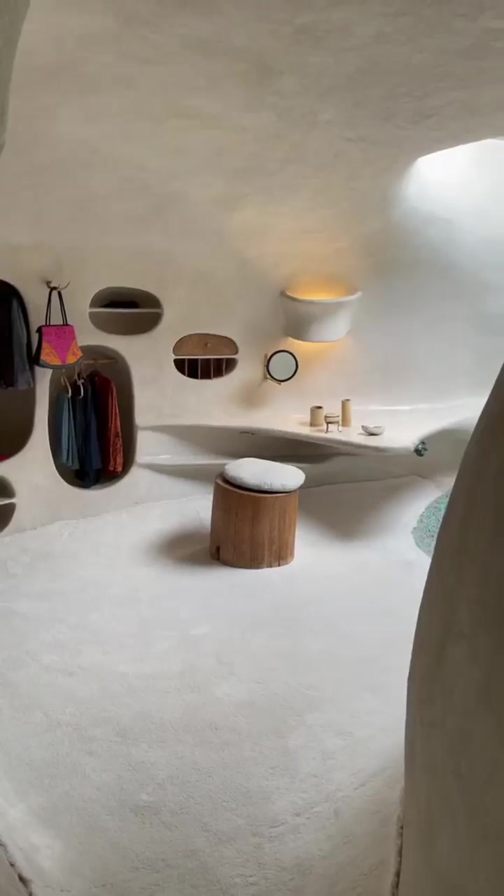 Unique Kitchen Design with Curved Walls