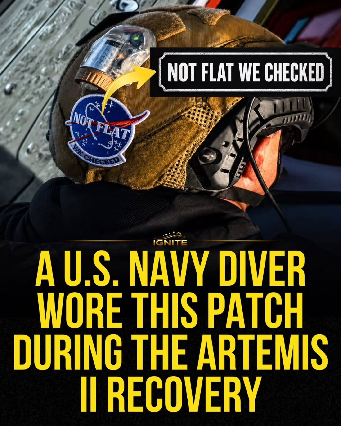 IGNITE Navy Diver Patch from Artemis II: A Closer Look