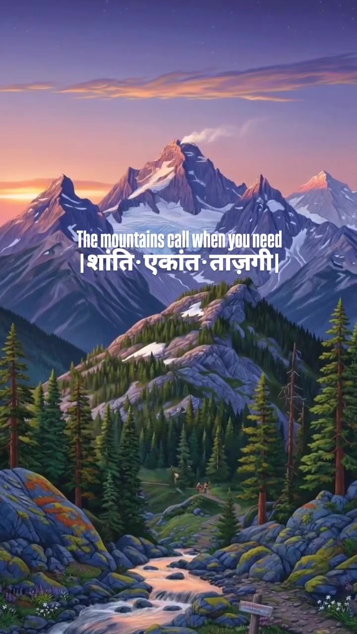 Find Peace in Mountain Landscapes at Sunset