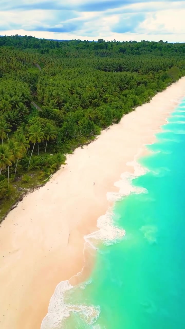 Mandel Beach Indonesia Aerial View