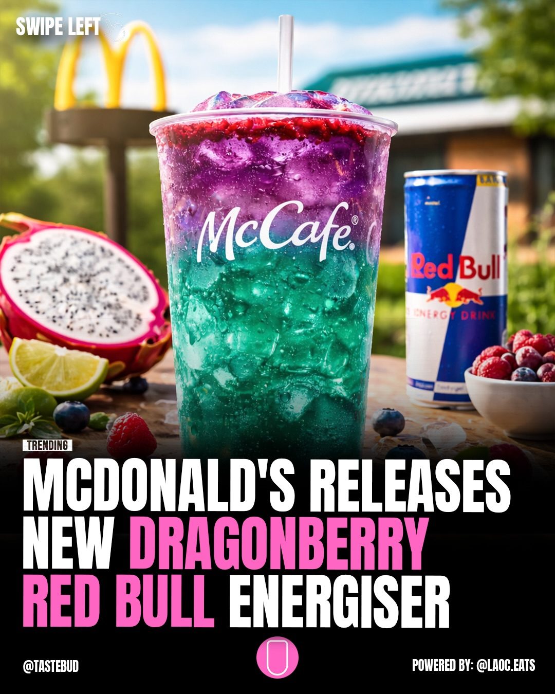 McDonald's New Red Bull Dragonberry Drink Trial