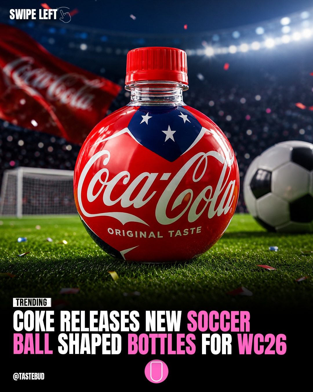 Exclusive: Coca-Cola Debuts Soccer Ball Bottle for World Cup 2026