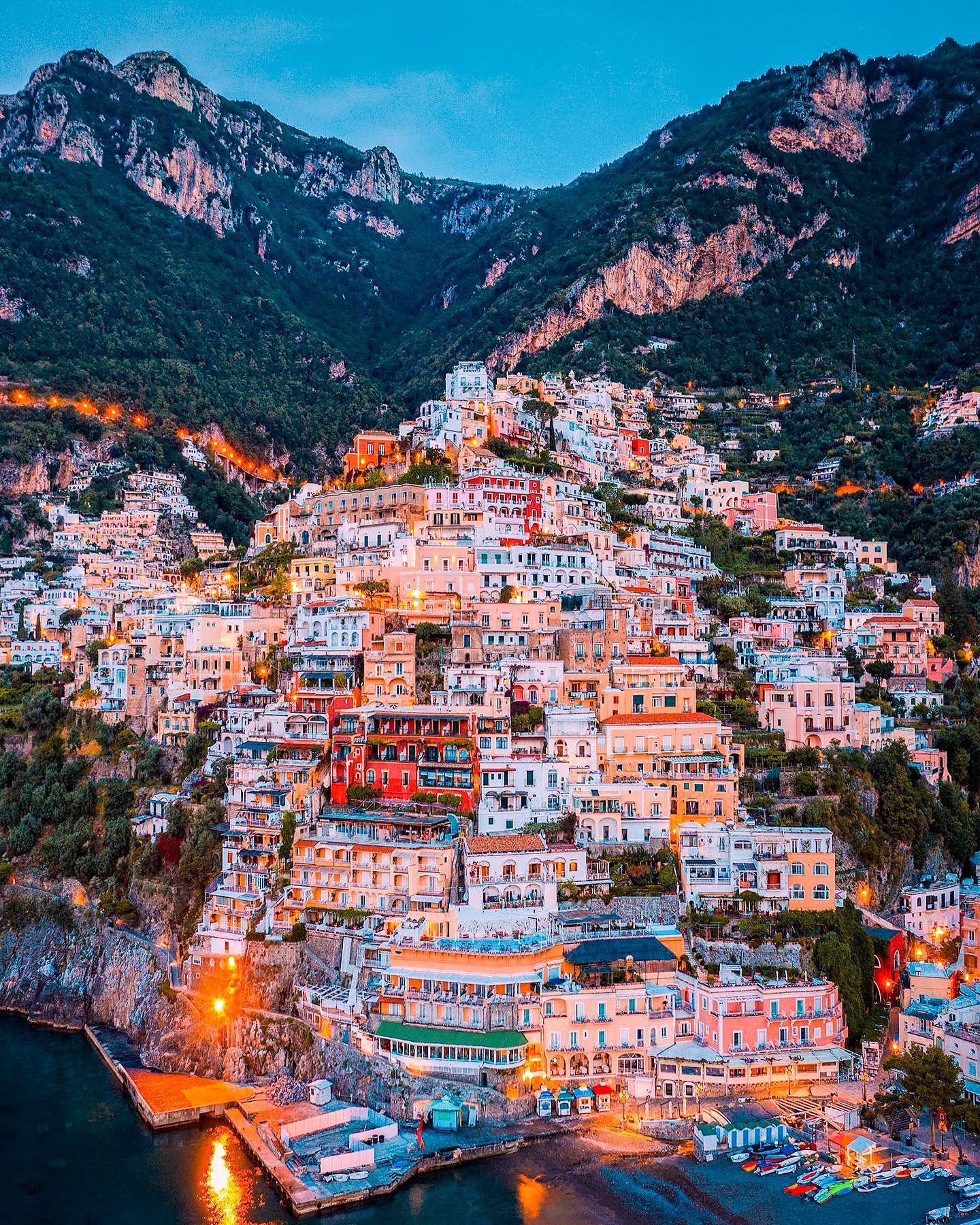 Italy's Coastal Towns: Aerial Views of Colorful Architecture