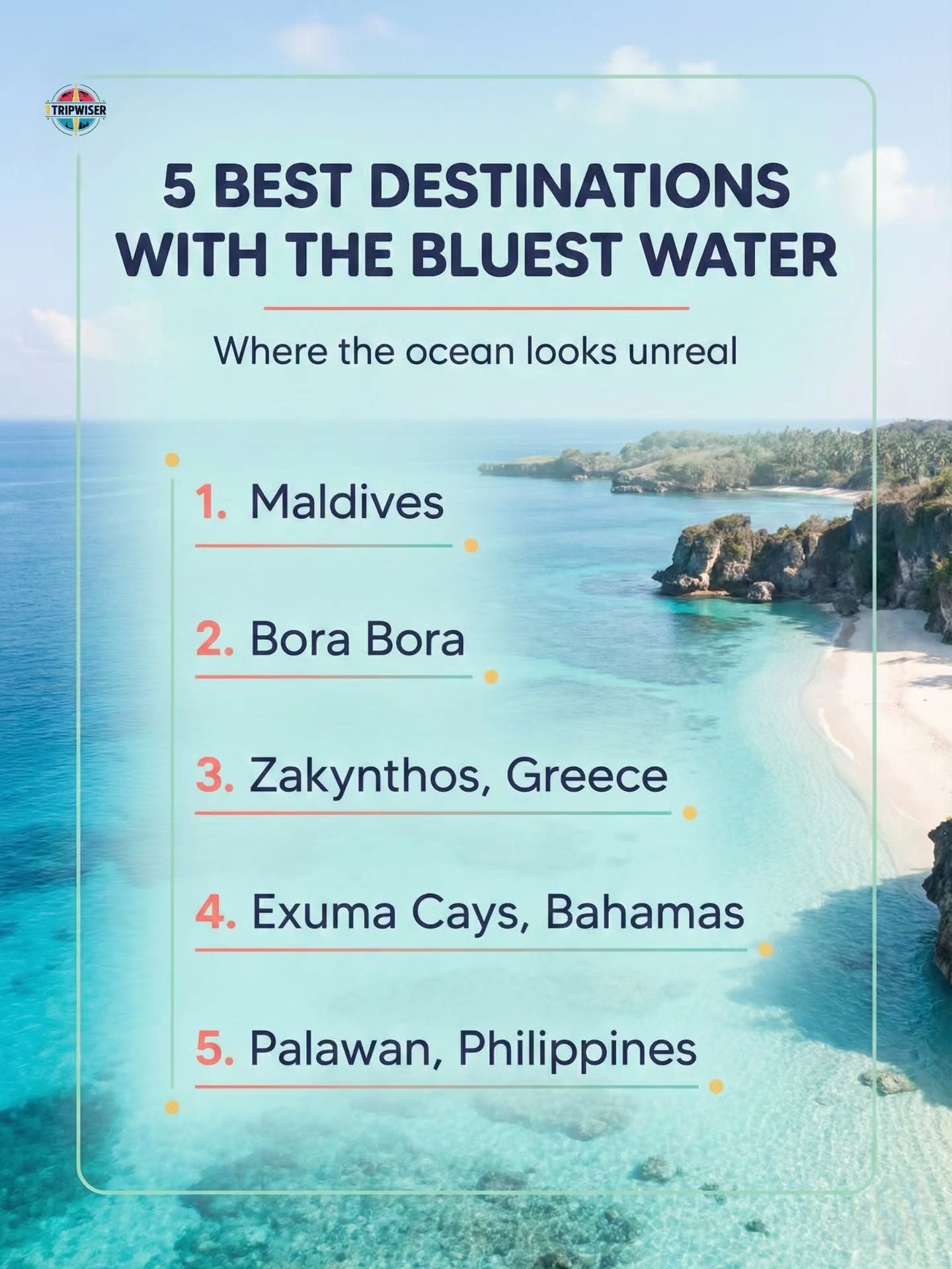 Discover: The 5 Stunning Destinations with Unreal Blue Water