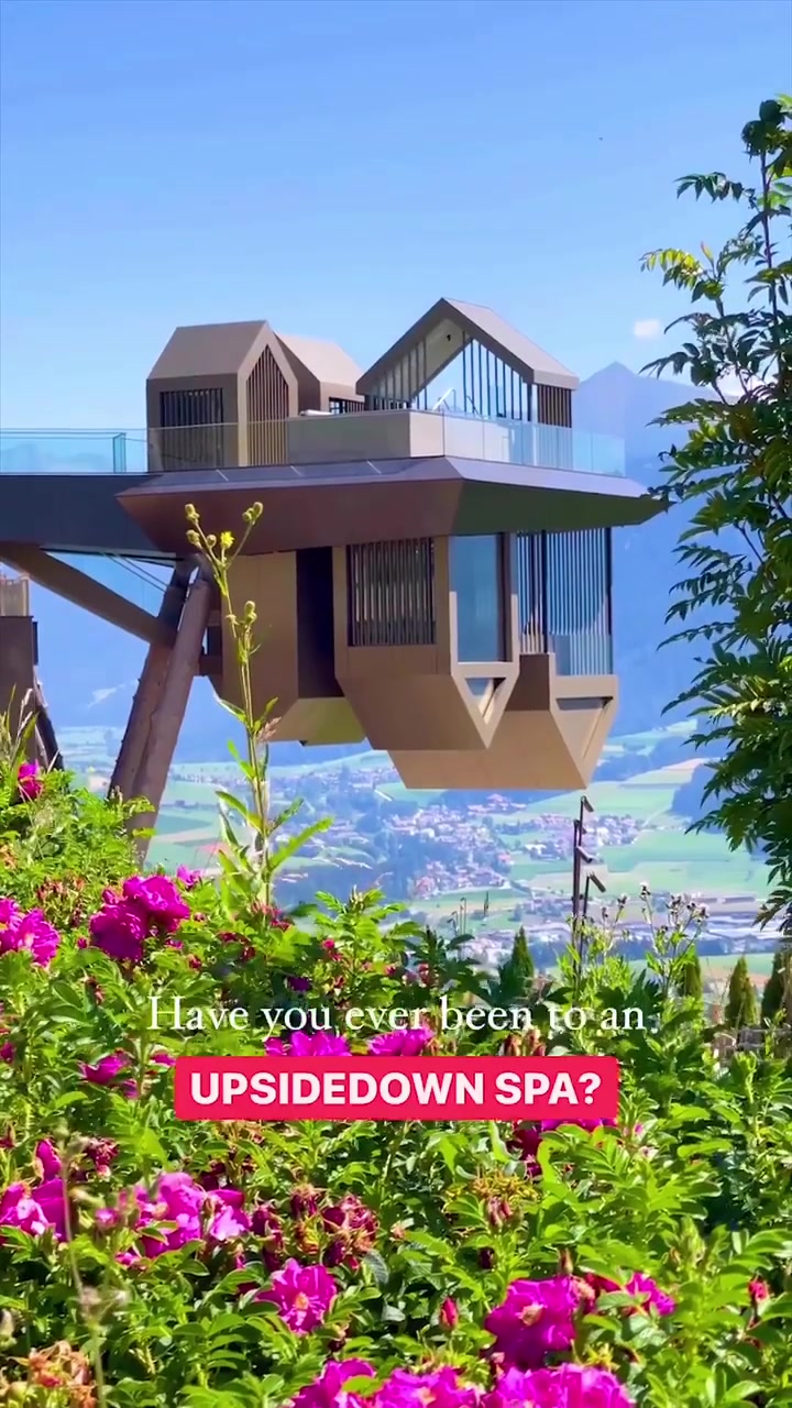 Upside Down Spa in Italian Dolomites