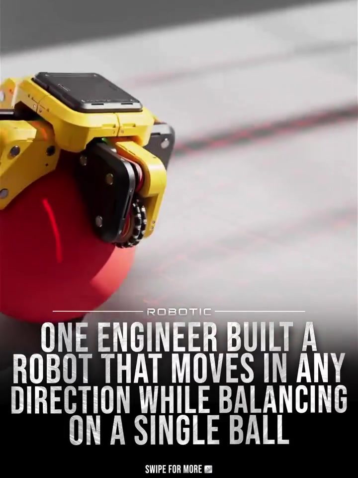 Engineer's Spherical Robot Balances and Moves in all Directions