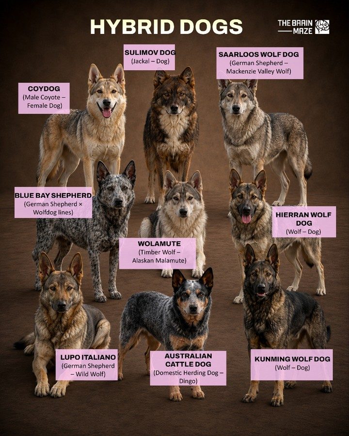 Hybrid Dogs: Unique Mix of Wild & Domestic Breeds