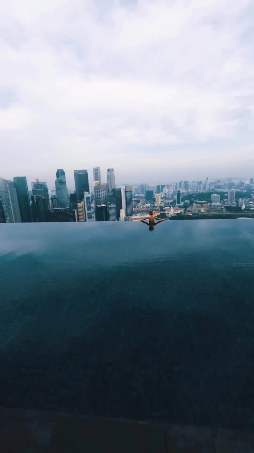 Singapore Skyline View from Marina Bay Sands