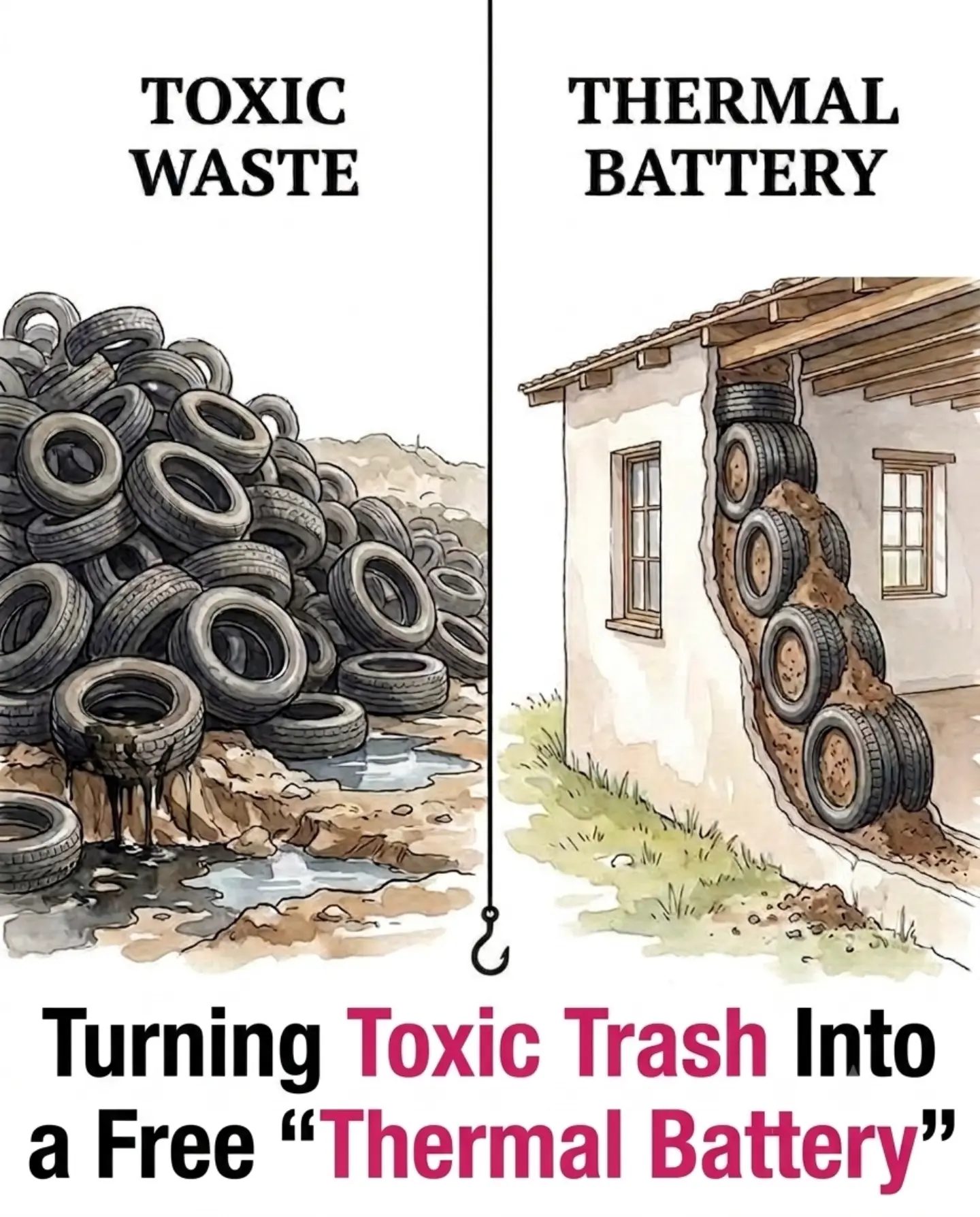 Waste to Energy: Turning Toxic Tires into Thermal Batteries