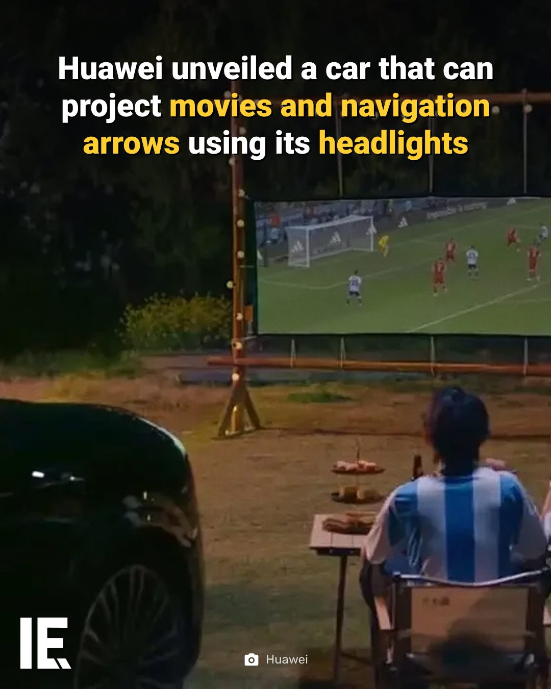 Huawei's XPixel Headlights Project Movies and Games