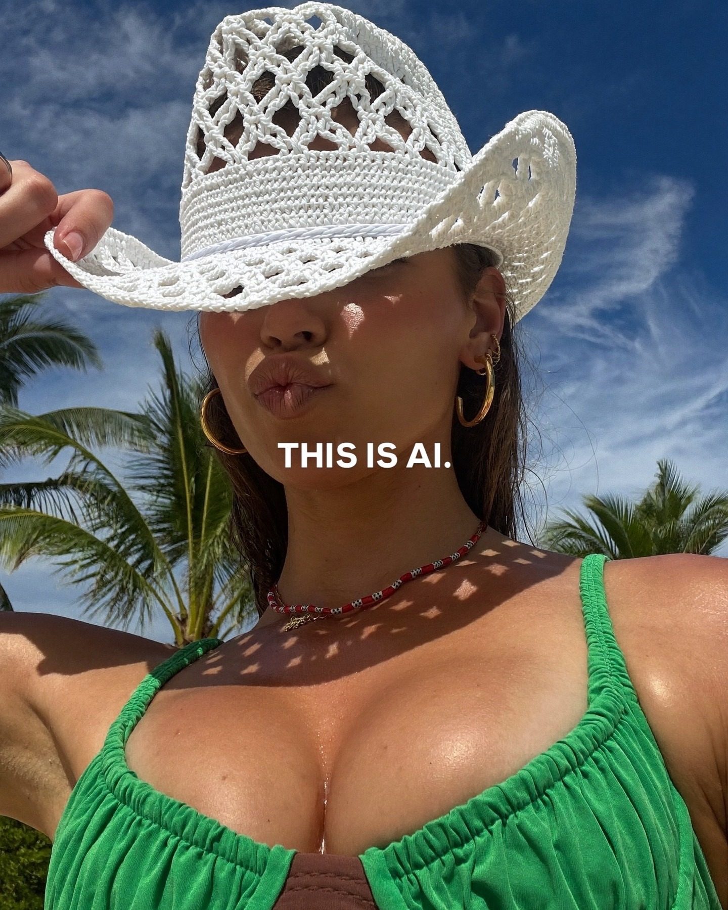 AI Fashion Photography: Enhancing AI Selfies with Hats & Sunglasses