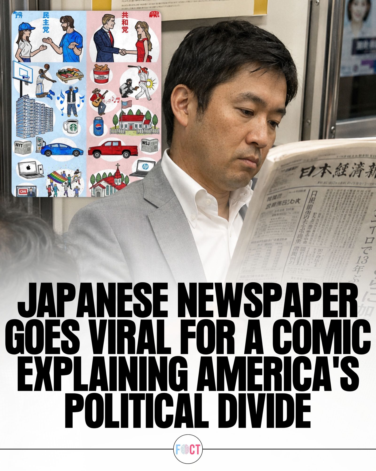 How a Japanese Newspaper Comic Explains America's Political Divide