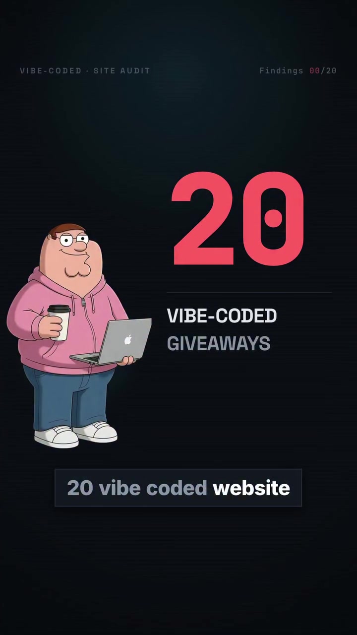 Vibe-Coded Website Audit: 20 Common Issues