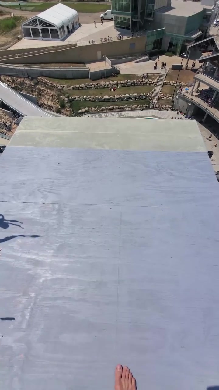 Water Park Aerial View: Wave Pool and Ski Jump