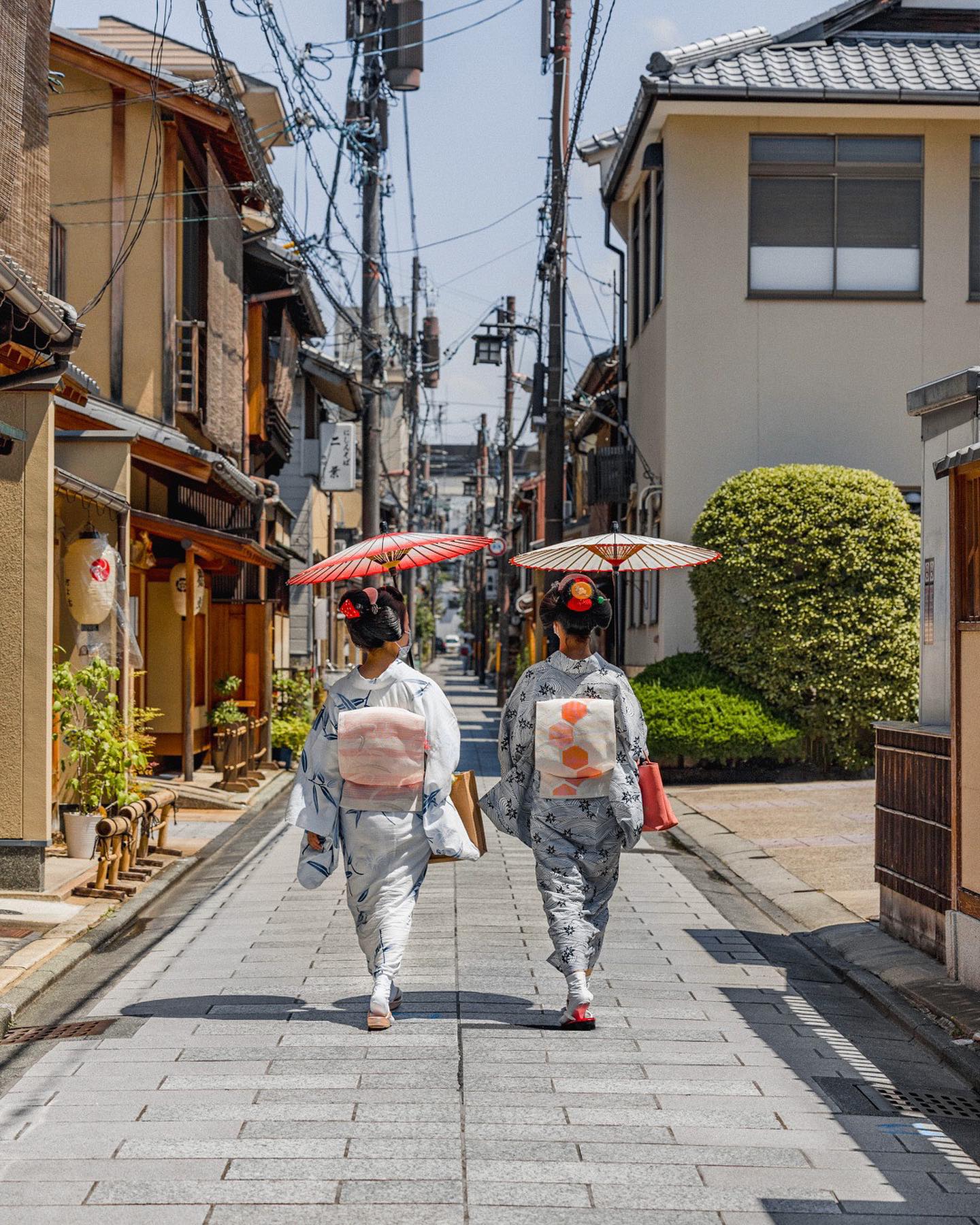 Japanese Street Scene: Traditional Architecture and Culture