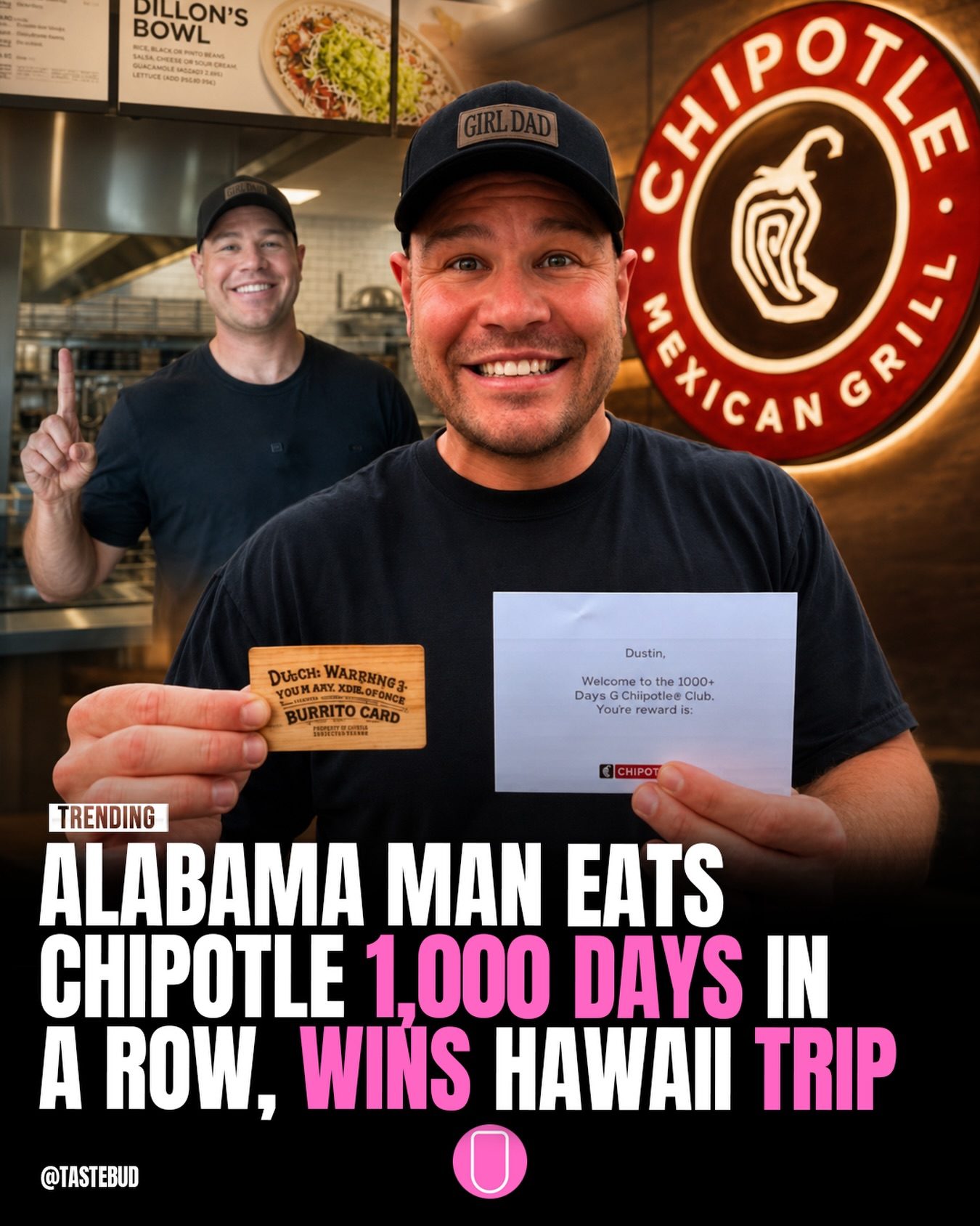 Man Completes 1,000-Day Chipotle Eating Challenge