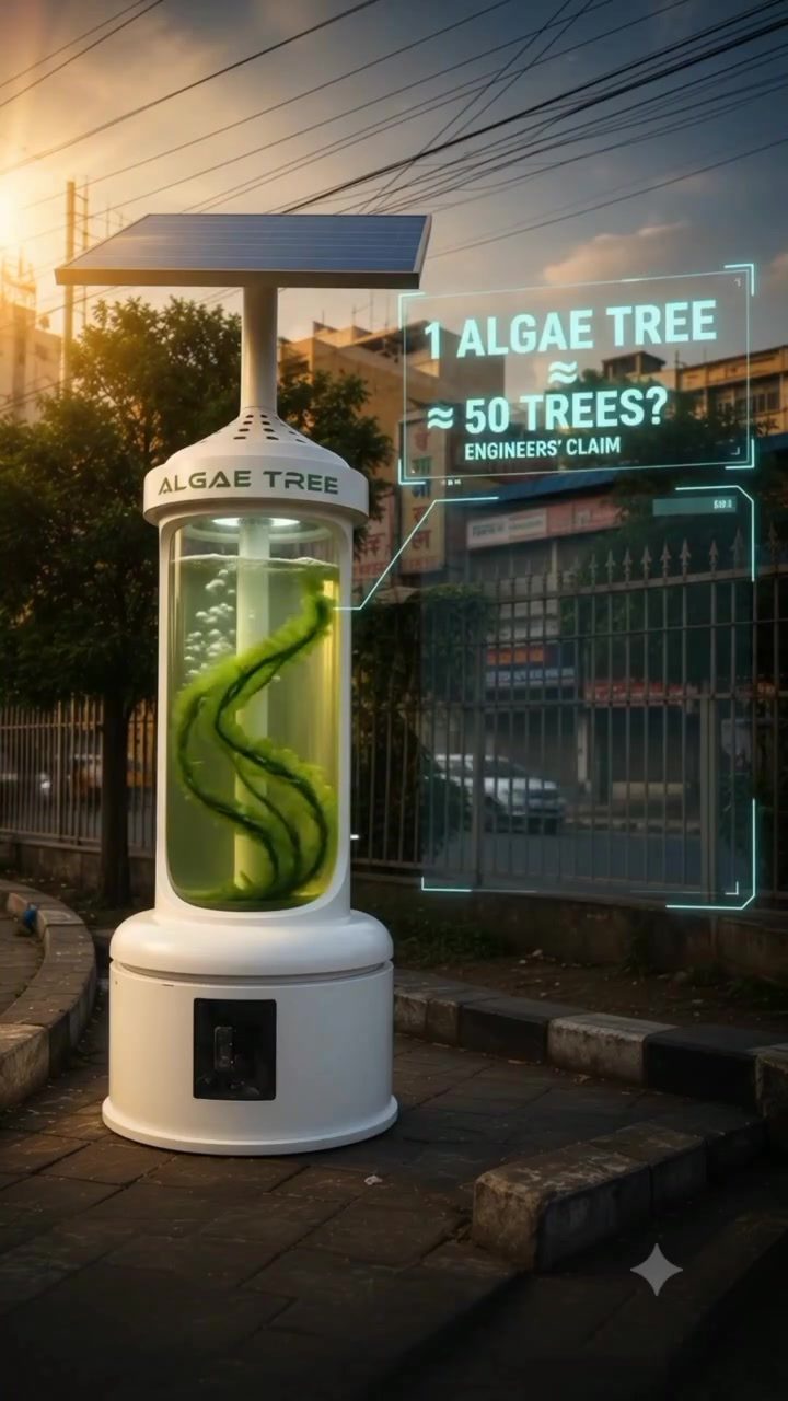 How the Algae Tree Uses Microalgae to Purify Polluted Air