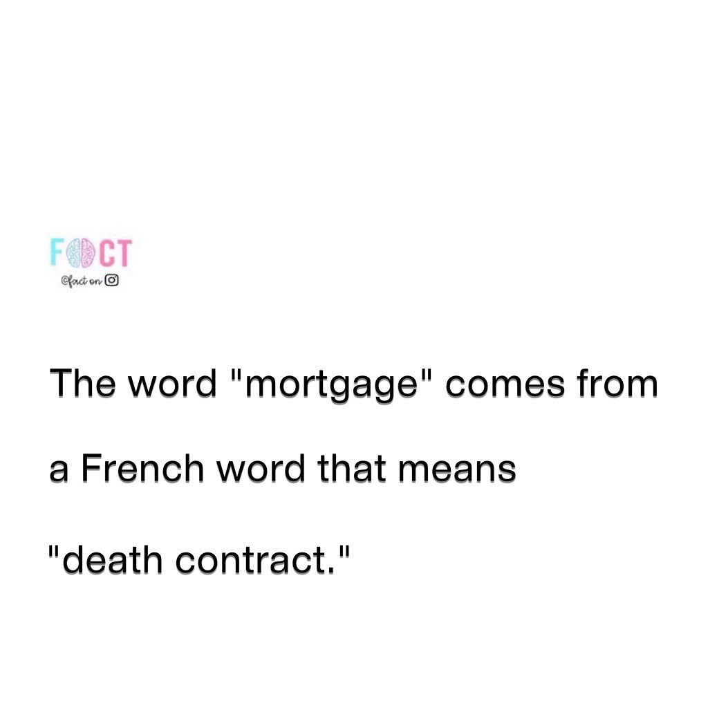 The Surprising French Origin of the Word 'Mortgage