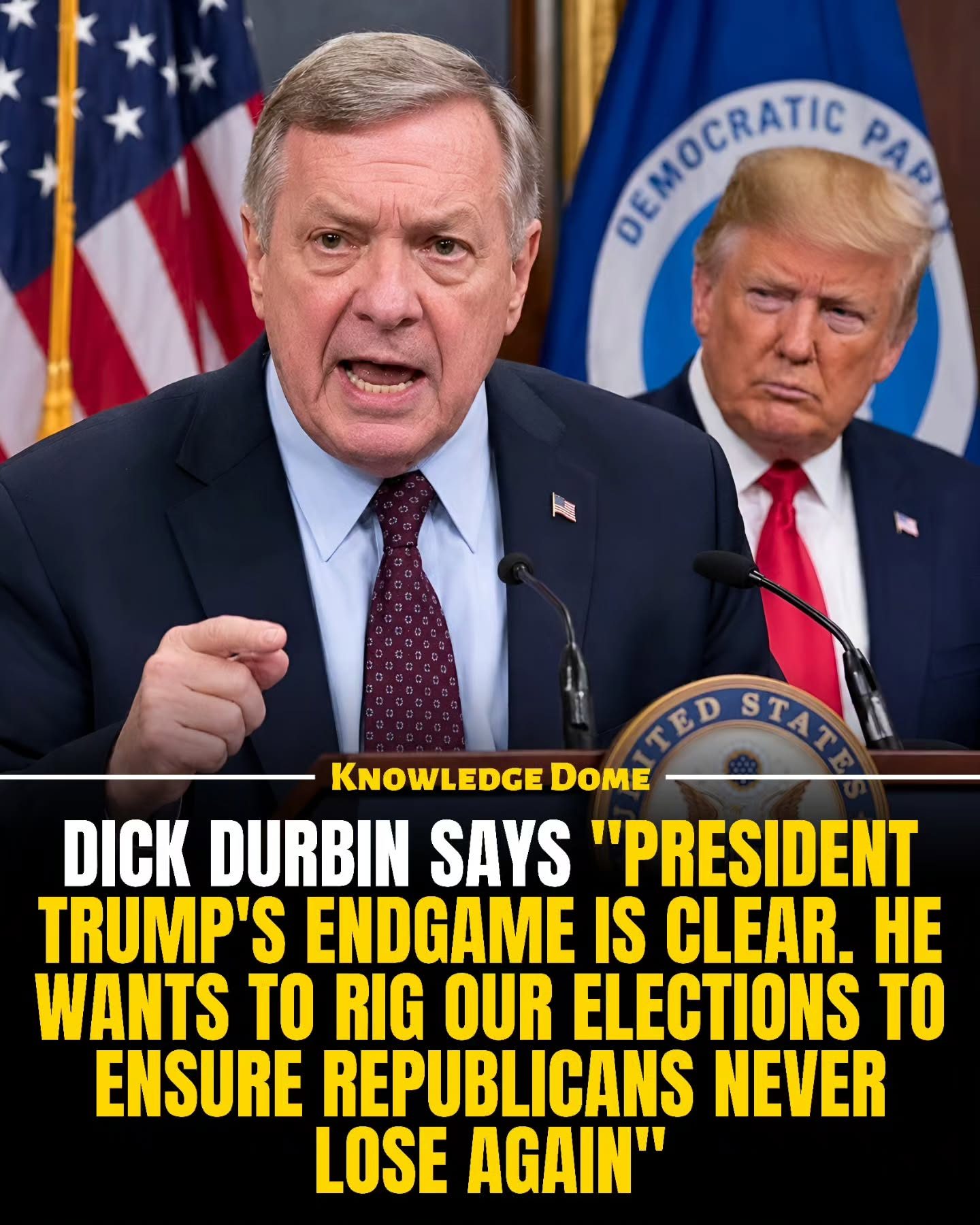 Senator Durbin Accuses Trump of Election Rigging