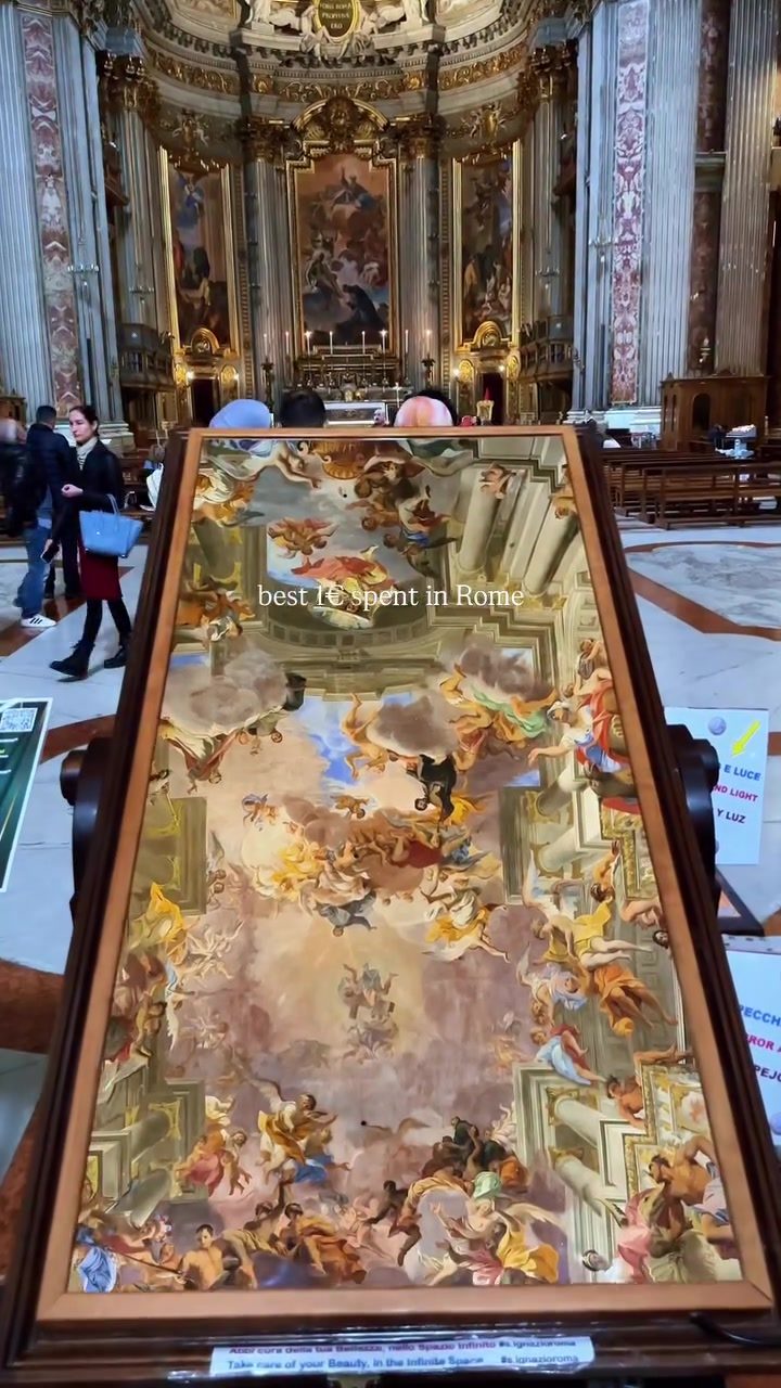 See Rome's Famous Frescoes with a 1 Euro Mirror Trick