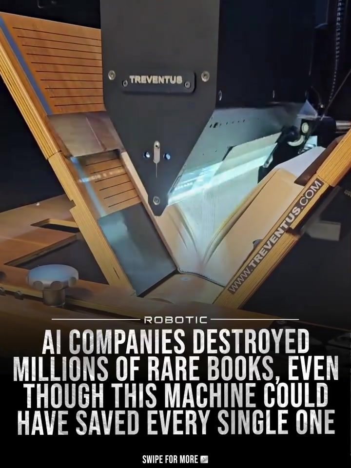 Treventus' Book Scanner: Preserving Books from AI Destruction