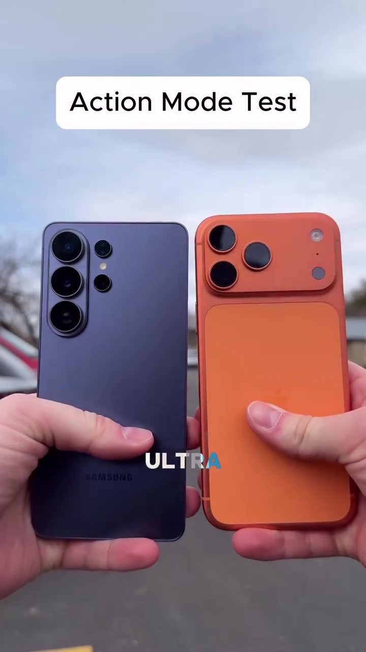 Galaxy S26 Ultra vs iPhone 17 Pro Max: Action Mode Test