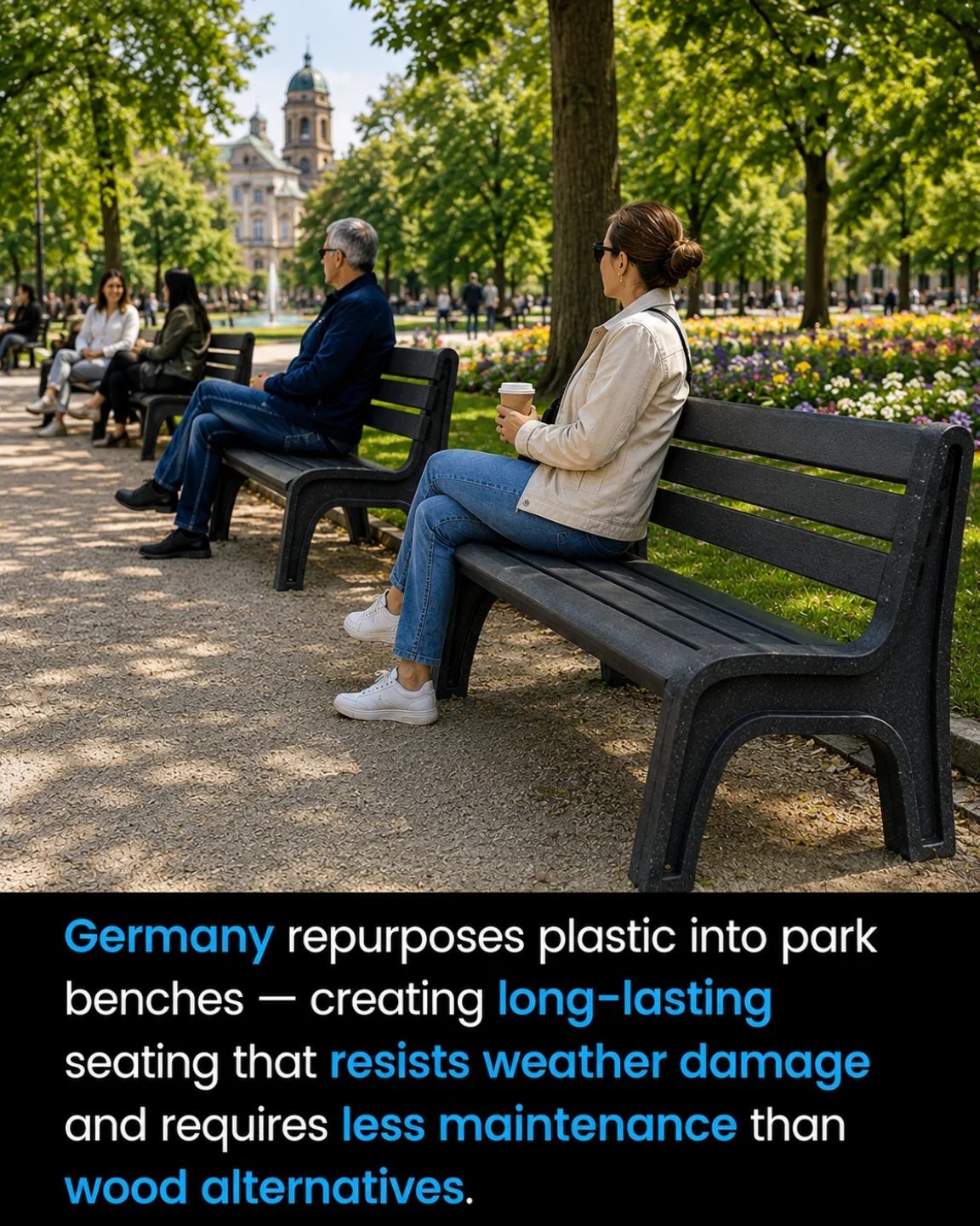 Germany's Sustainable Benches: Plastic Reimagined