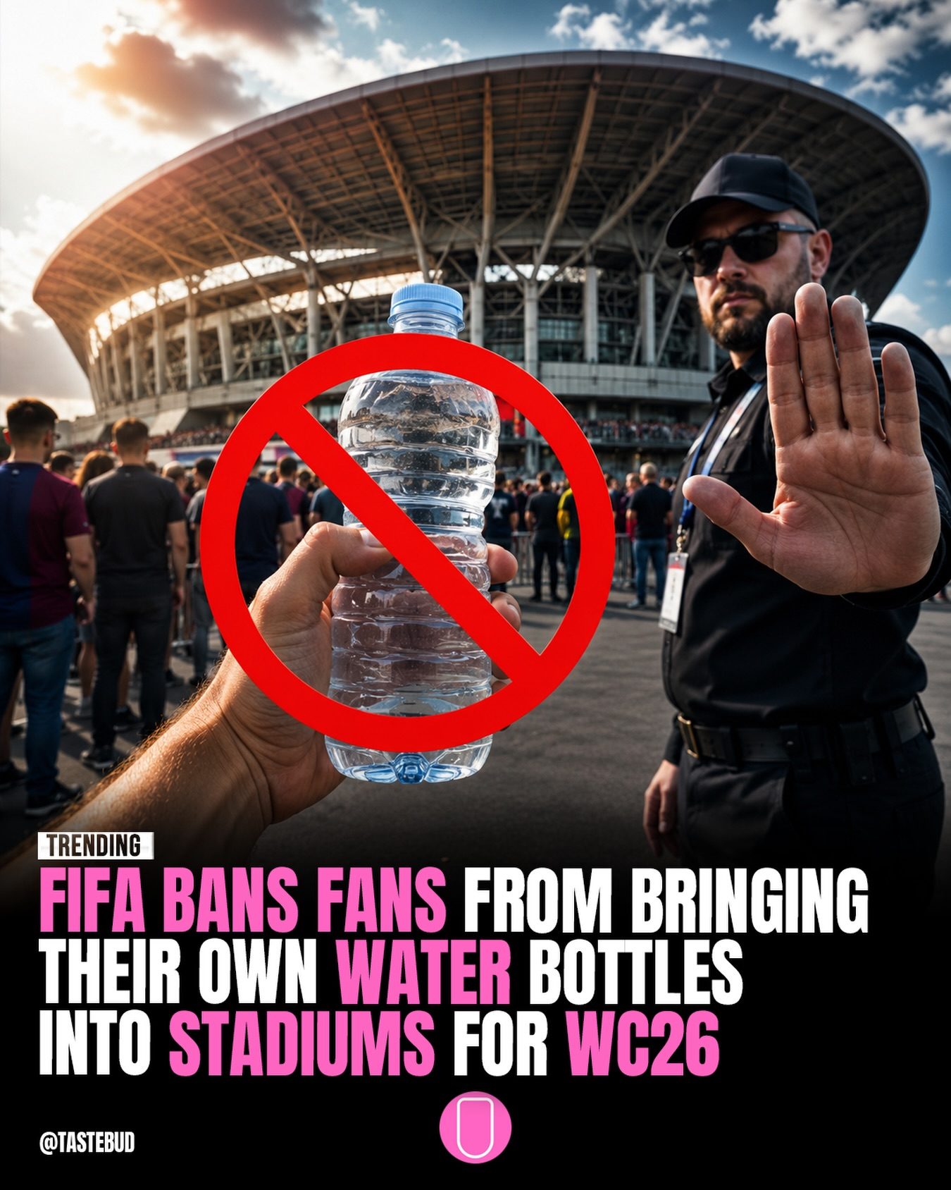 New FIFA Rule: No Refillable Water Bottles at 2026 World Cup