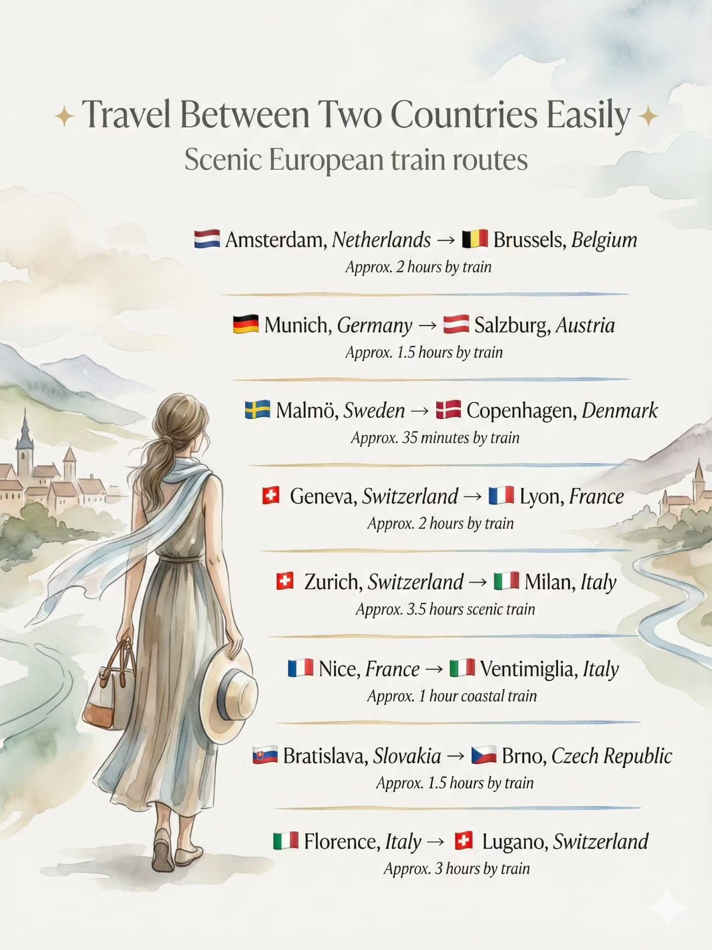 Top Scenic Train Routes in Europe